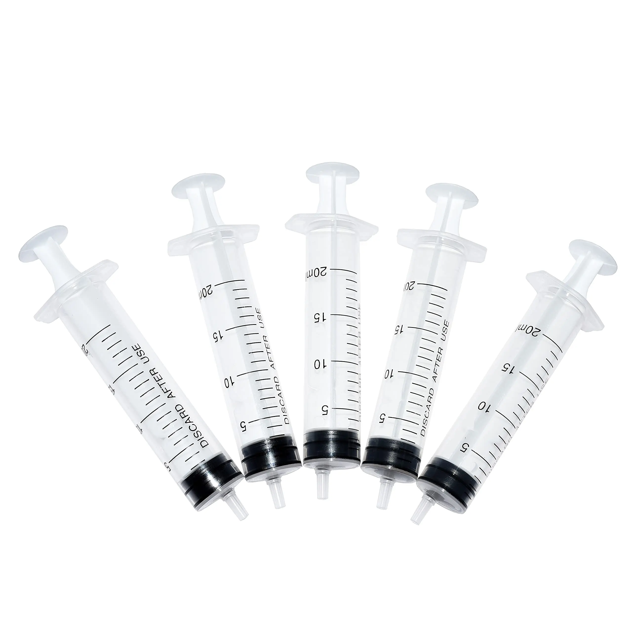 Health Wellness Product - 20ml Straight Mouth Plastic Syringe No