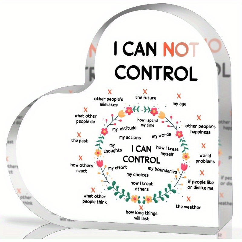 Therapy Health And Wellness - Anxiety Relief Acrylic Sign, Mental Health