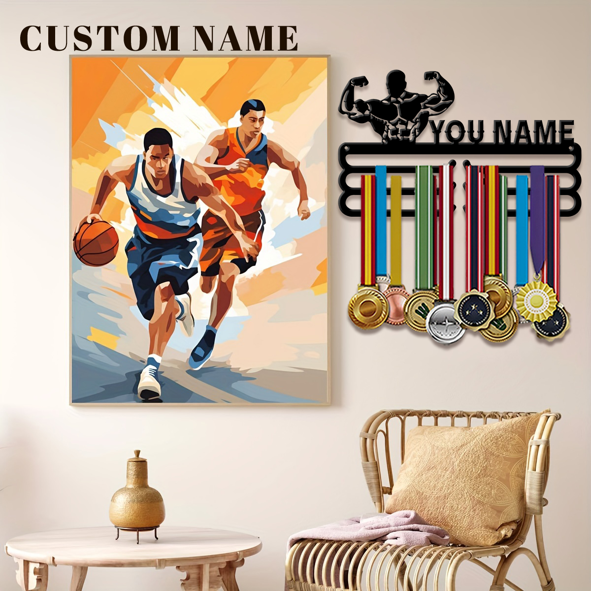Health & Wellness Expo 2025 - custom Health, fitness Metal medal display