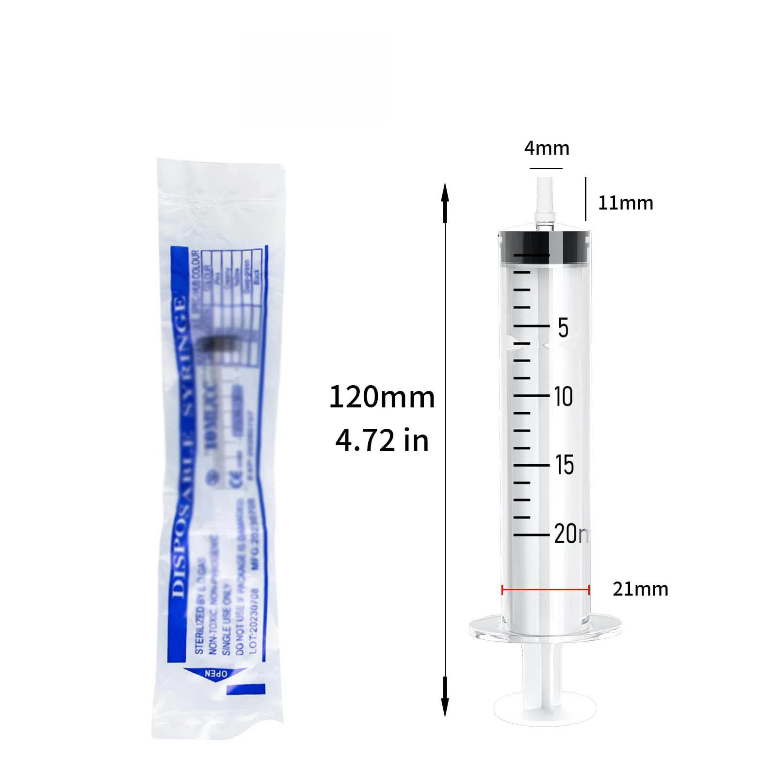 20ml Straight Mouth Plastic Sy - Health Wellness Product recensie en prijs