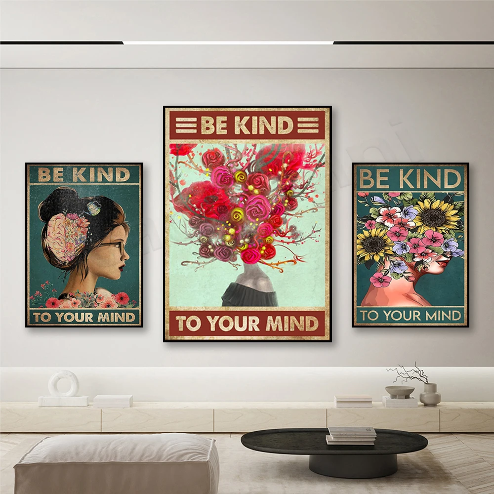 Treat your mind well: Women's  - Health Wellness Poster recensie en prijs