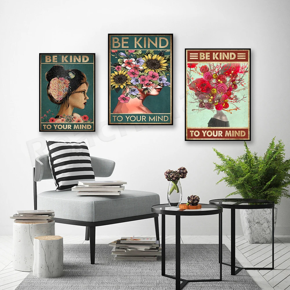 Treat your mind well: Women's  - Health Wellness Poster recensie en prijs