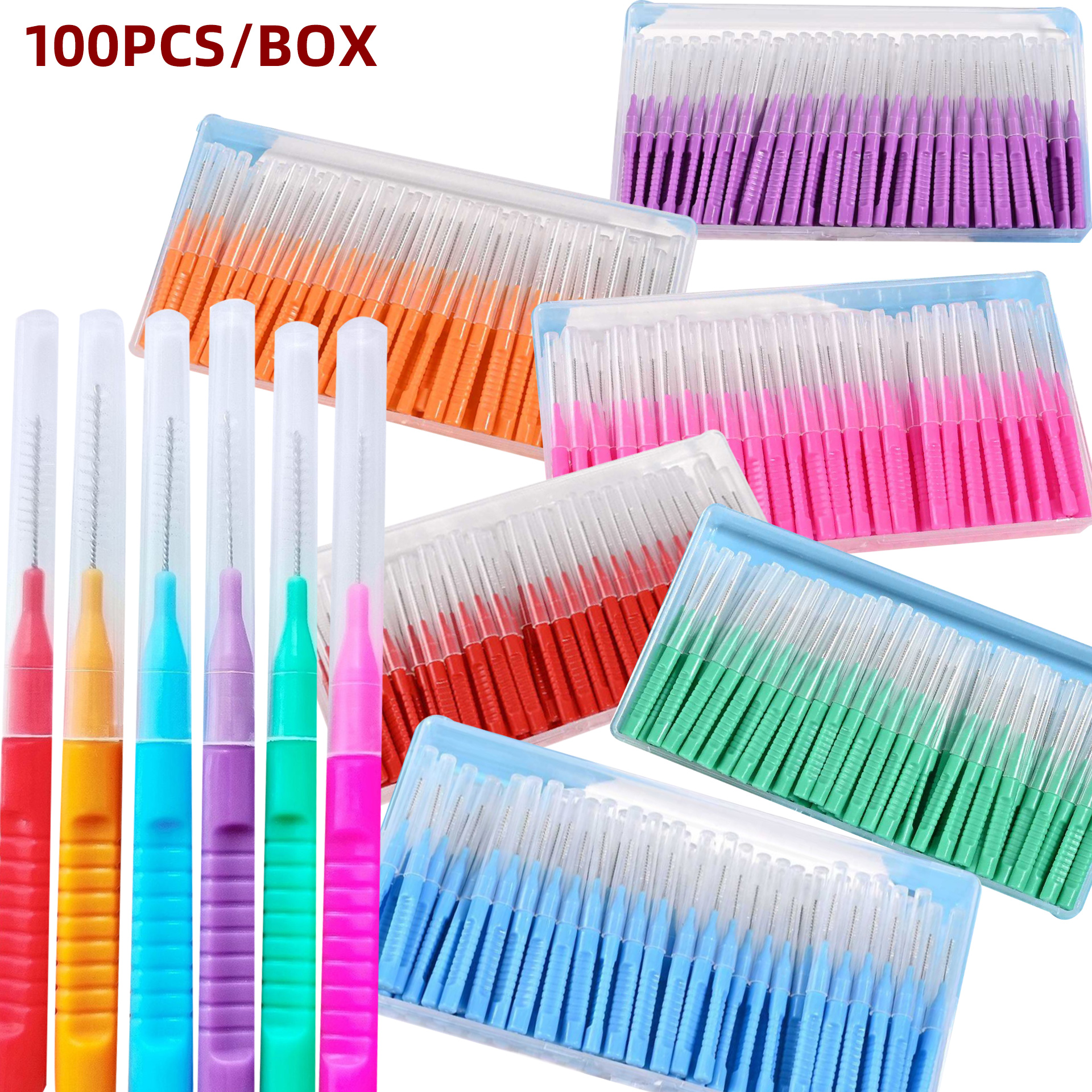 100Pcs 0.6-1.2mm Interdental B - Health Wellness Product recensie en prijs