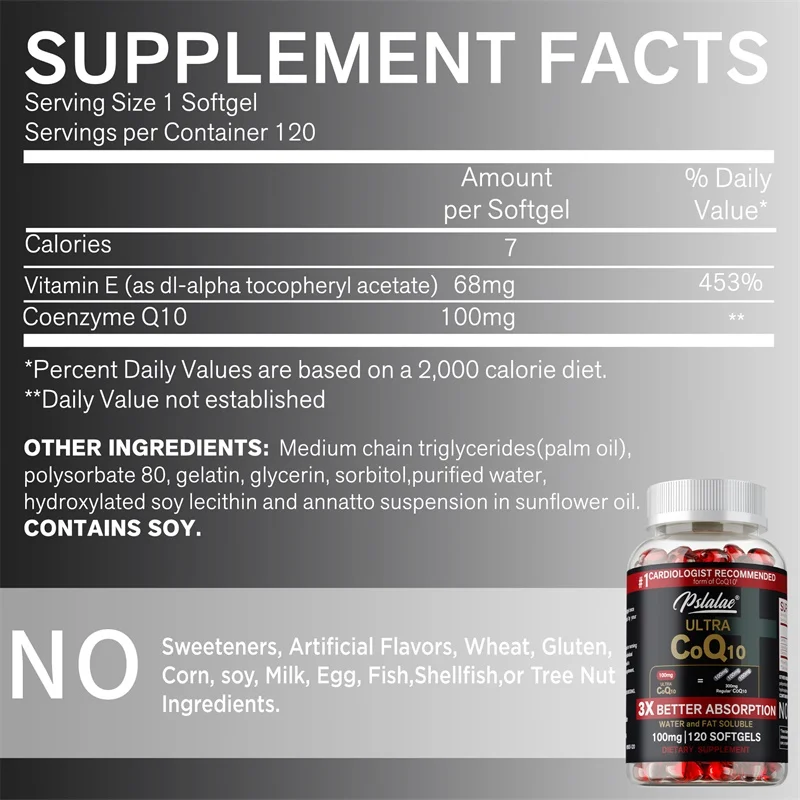 120 Coenzyme Q10 Capsules Prov - Health Wellness Product recensie en prijs