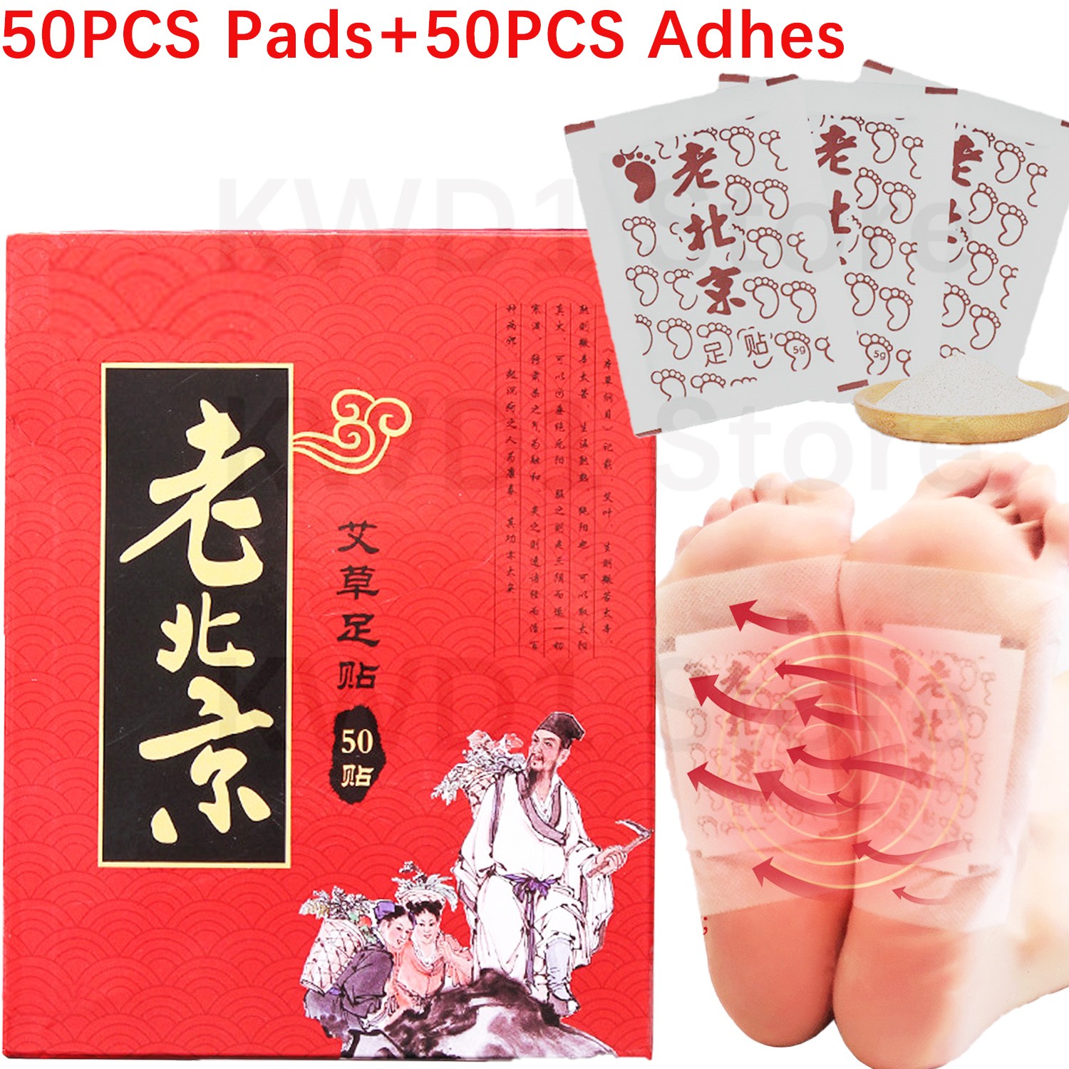 50pcs Pads+50pcs Detox Foot Pa - Detox Foot Patch recensie en prijs